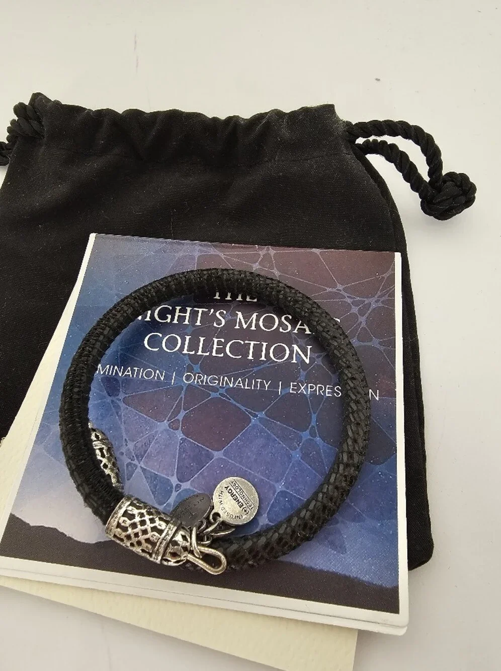 Alex and Ani 3 Bracelets Indie Spirit, Night Mosaic & Snake Mesh Auth. Vintage